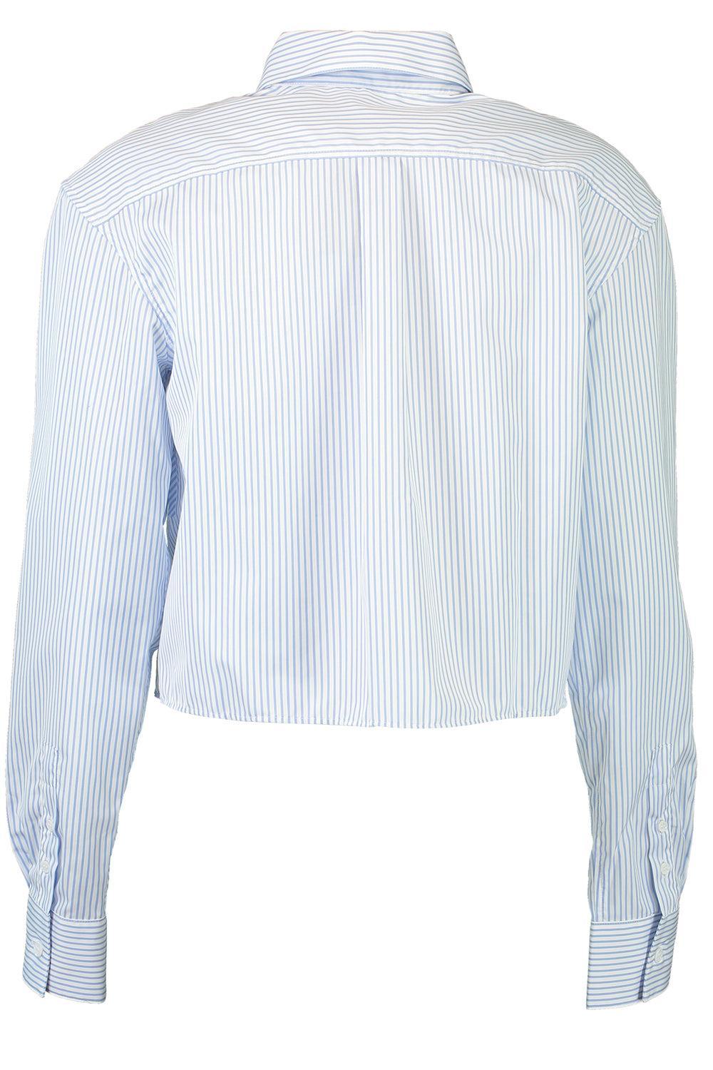 Long Sleeve Crop Shirt-RBLNCBLE-34-CLOTHINGTOPBLOUSE-SONIA RYKIEL
