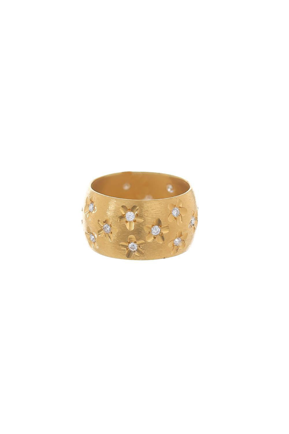 Starry Nights Diamond Ring-YELLOW GOLD-5.5-JEWELRYFINE JEWELRING-ARUNASHI