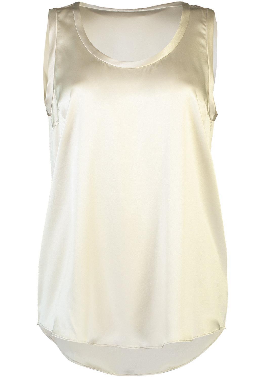 Reversible Stretch Top-IVORY-L-CLOTHINGTOPTANK-BRUNELLO CUCINELLI