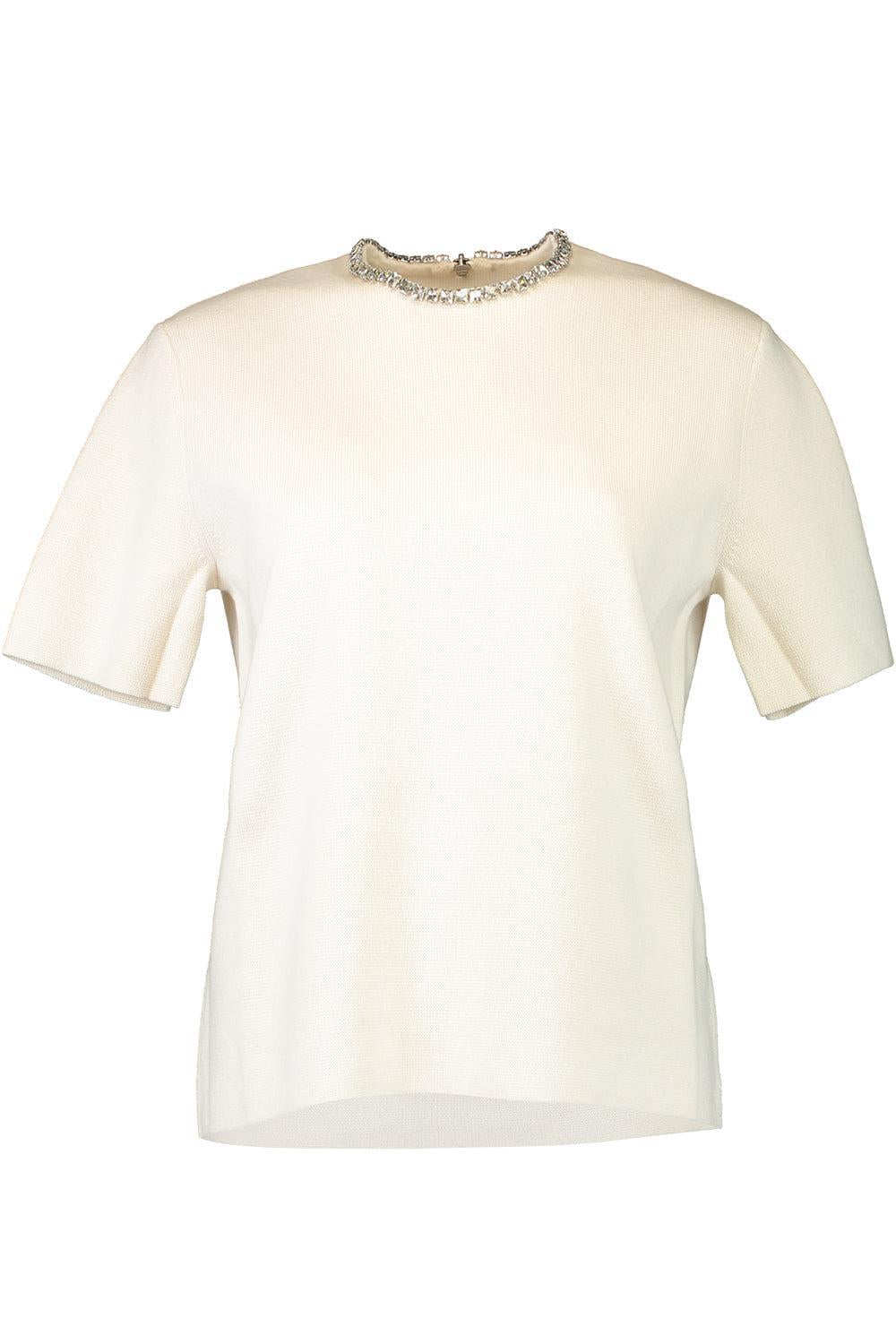 Crystal Collar Tee