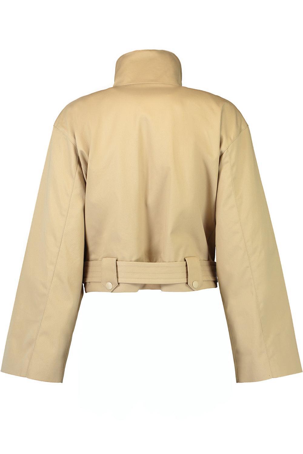 The Lily Double Trench Coat-KHAKI-2-CLOTHINGJACKETCASUAL-BRANDON MAXWELL