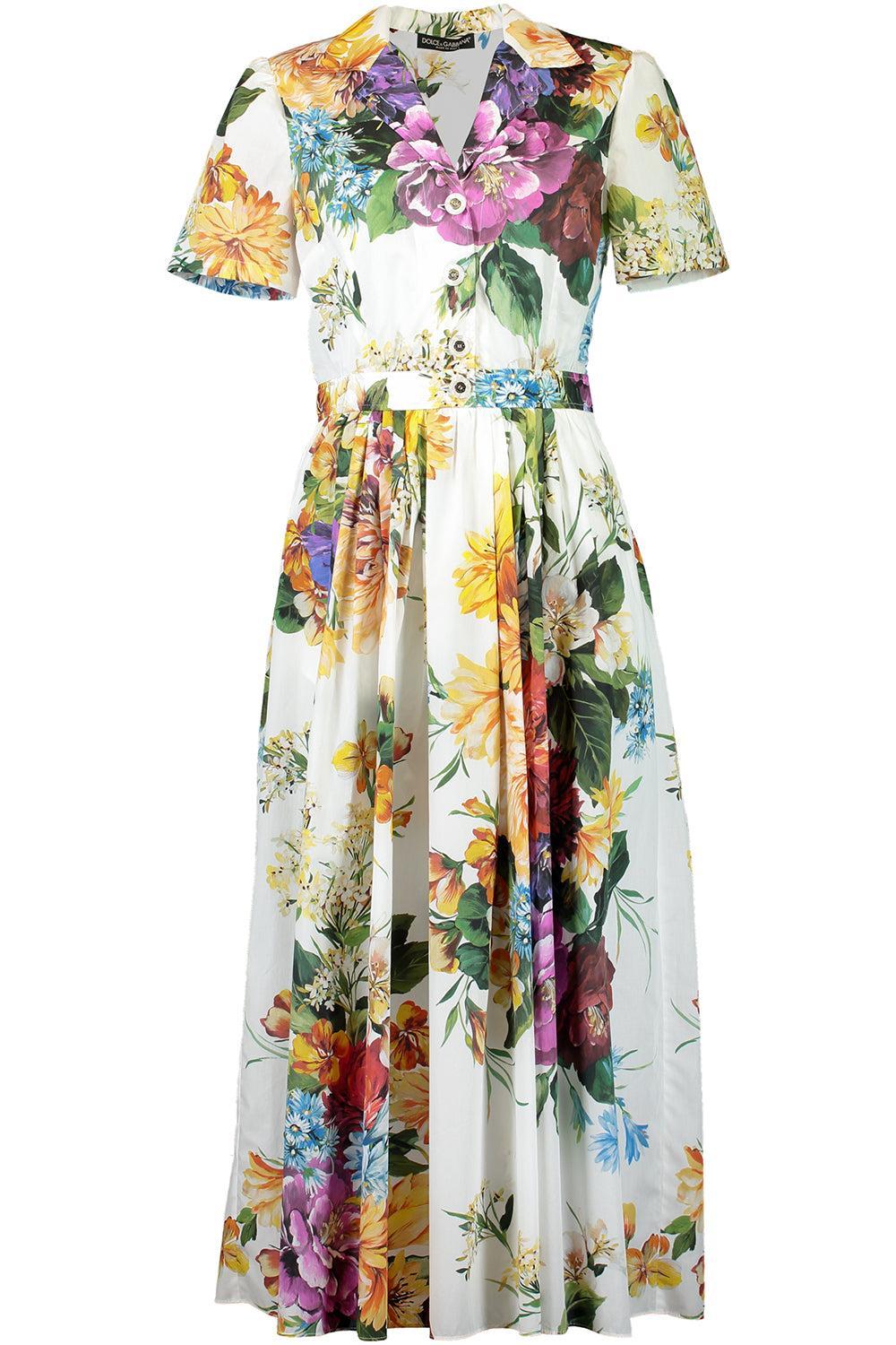 Flower Boquet Shirt Dress