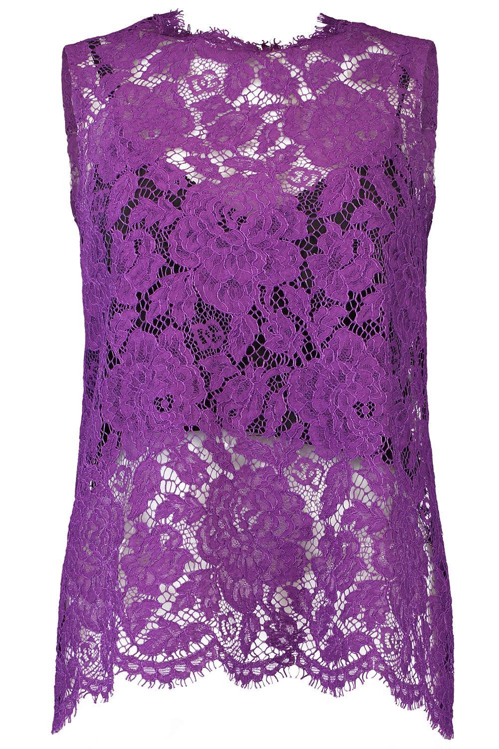 Lace Tank-VIOLA-42-CLOTHINGTOPTANK-DOLCE & GABBANA