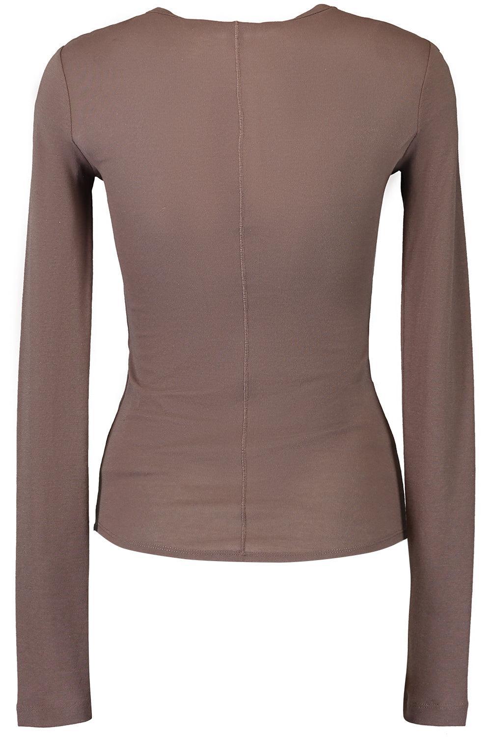 Vincita Top-CHOCOLATE-XS-CLOTHINGTOPT-SHIRT-MAX MARA