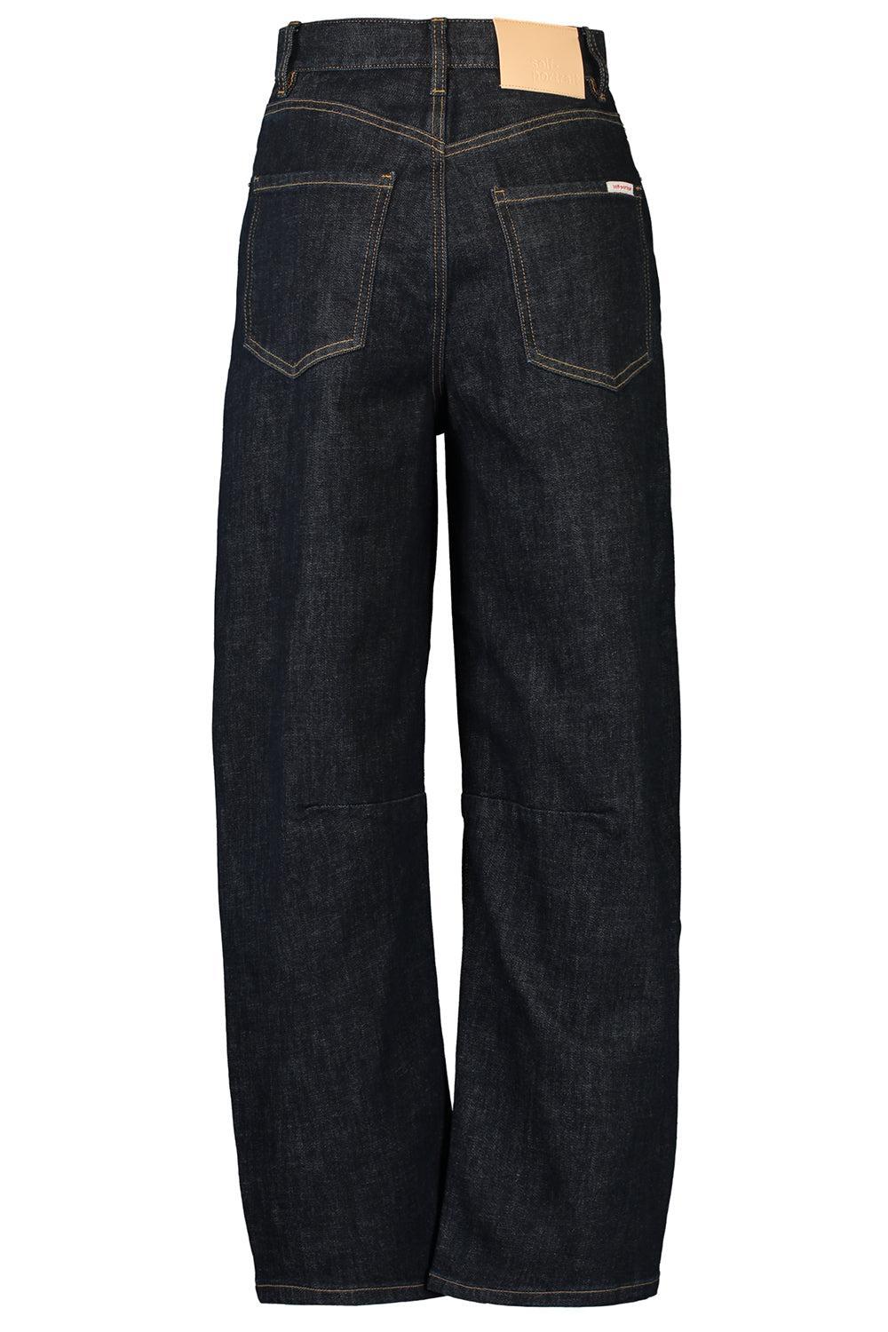 Barrel Leg Jeans-BLUE-26-CLOTHINGPANTWIDE LEG-self-portrait
