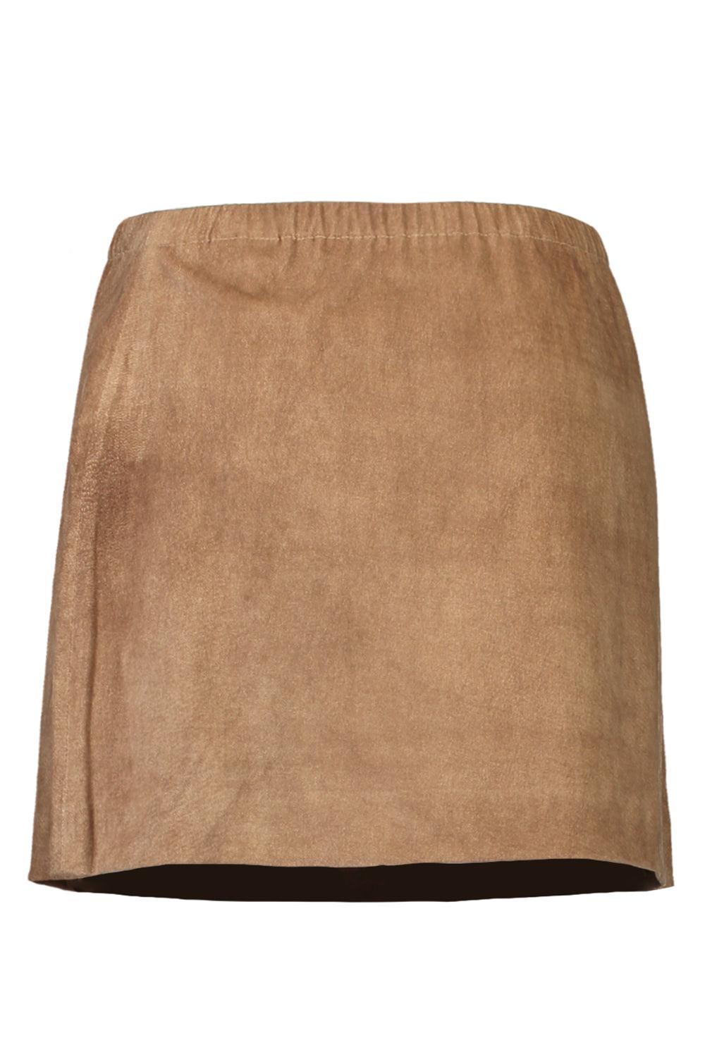 Pull On Mini Skirt-SEPIA-XS-CLOTHINGSKIRTMINI-SPRWMN