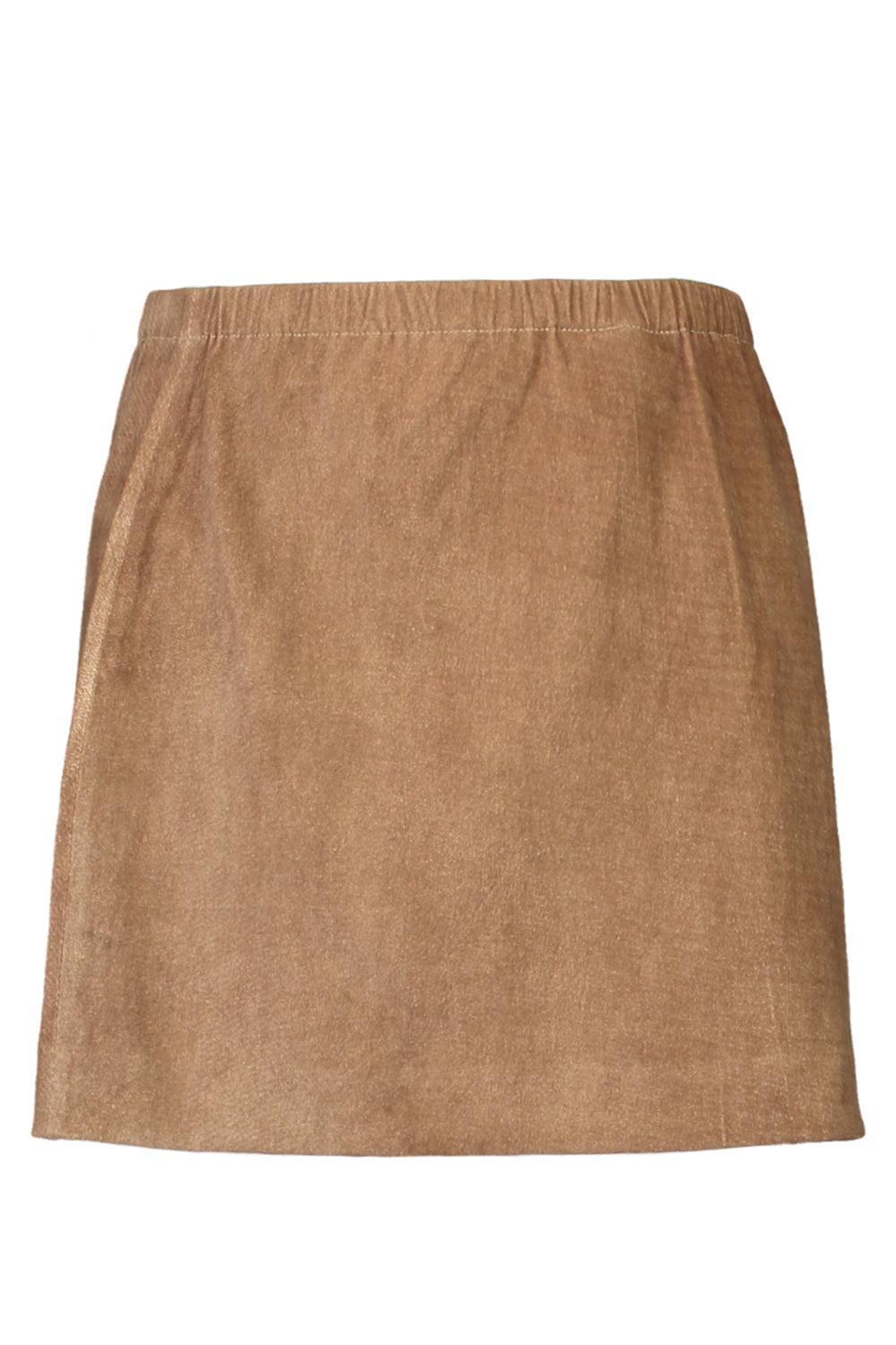 Pull On Mini Skirt-SEPIA-XS-CLOTHINGSKIRTMINI-SPRWMN