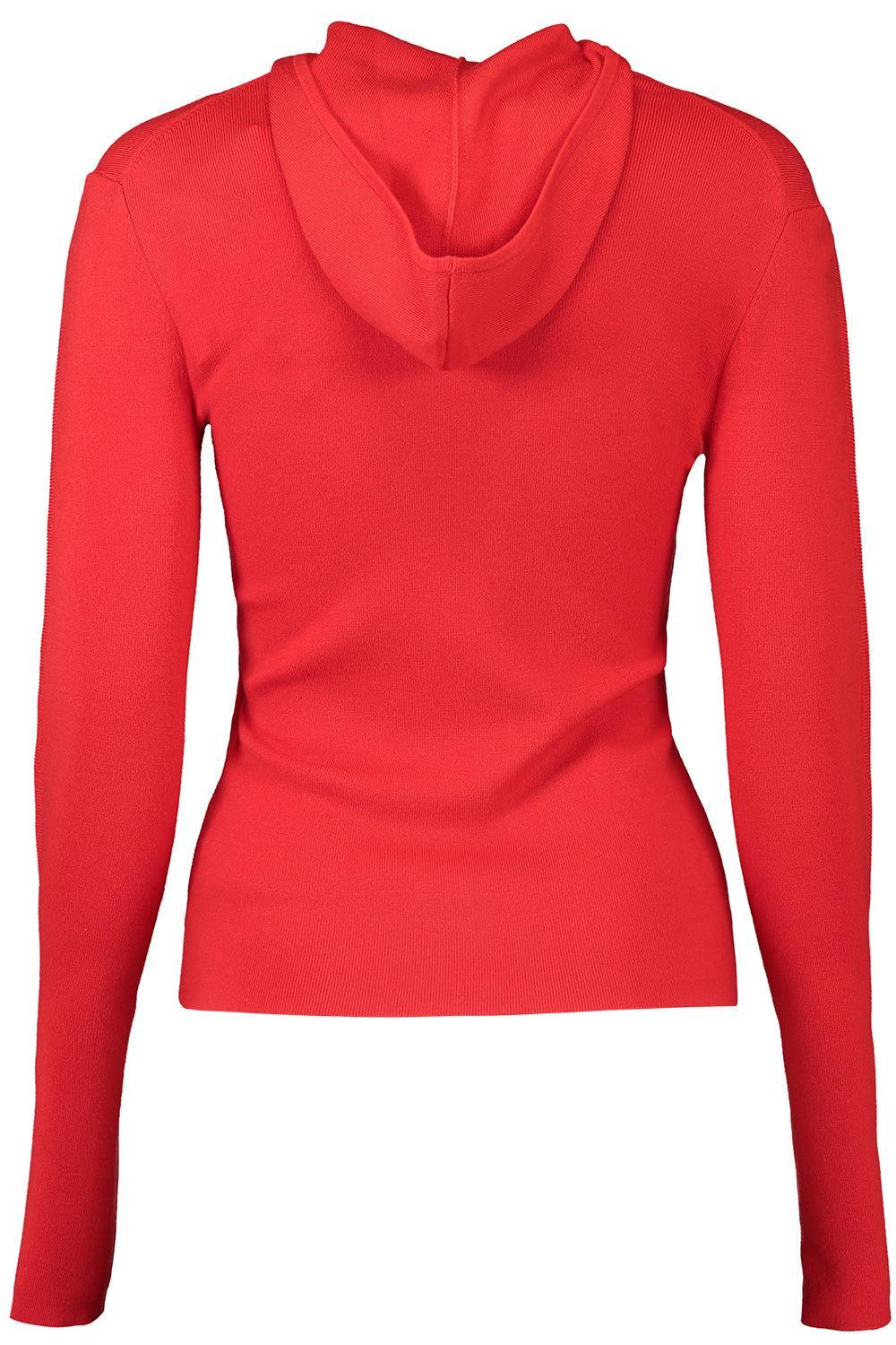 Long Sleeve Zip Top-BRIGHT ROSE-XS-CLOTHINGTOPKNITS-VICTORIA BECKHAM