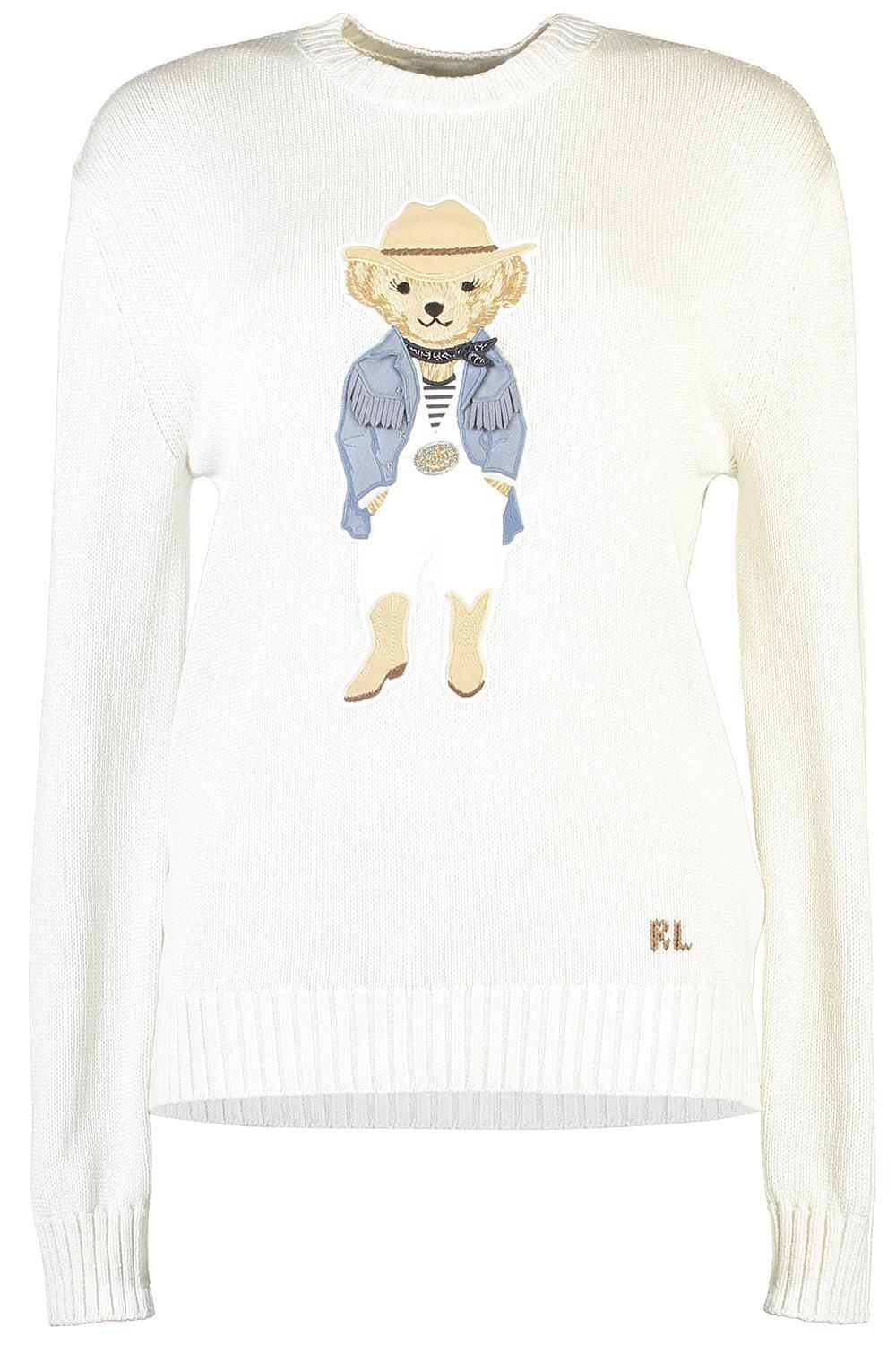 Hamptons Spring Bear Lofty Sweater-CREAM-XS-CLOTHINGTOPSWEATER-RALPH LAUREN