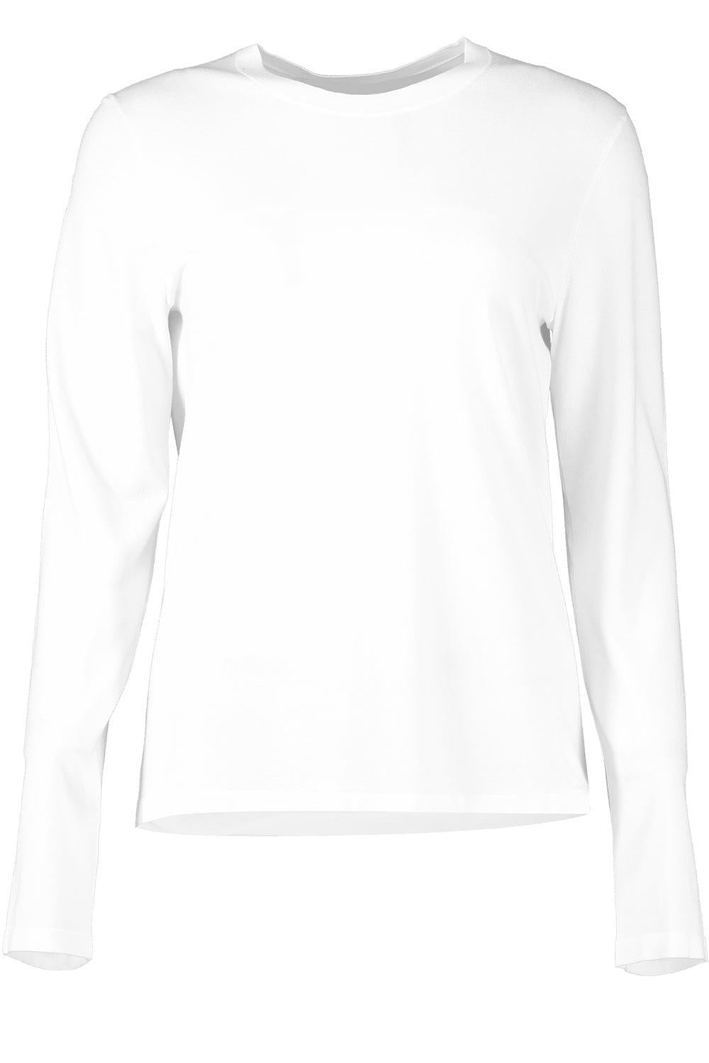 Longsleeve Crewneck Tee-OPTIC WHITE-XS-CLOTHINGTOPKNITS-MICHAEL KORS COLLECTION