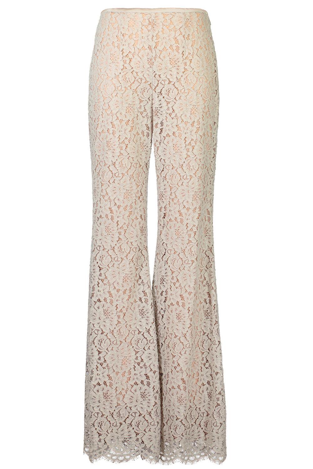 Lace Bootleg Pant-OYSTER-2-CLOTHINGPANTCASUAL-MICHAEL KORS COLLECTION