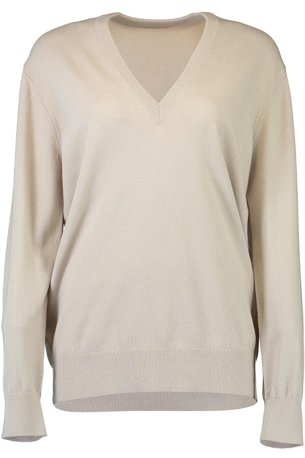 Long Sleeve Pullover-OYSTER-XS-CLOTHINGTOPKNITS-MICHAEL KORS COLLECTION