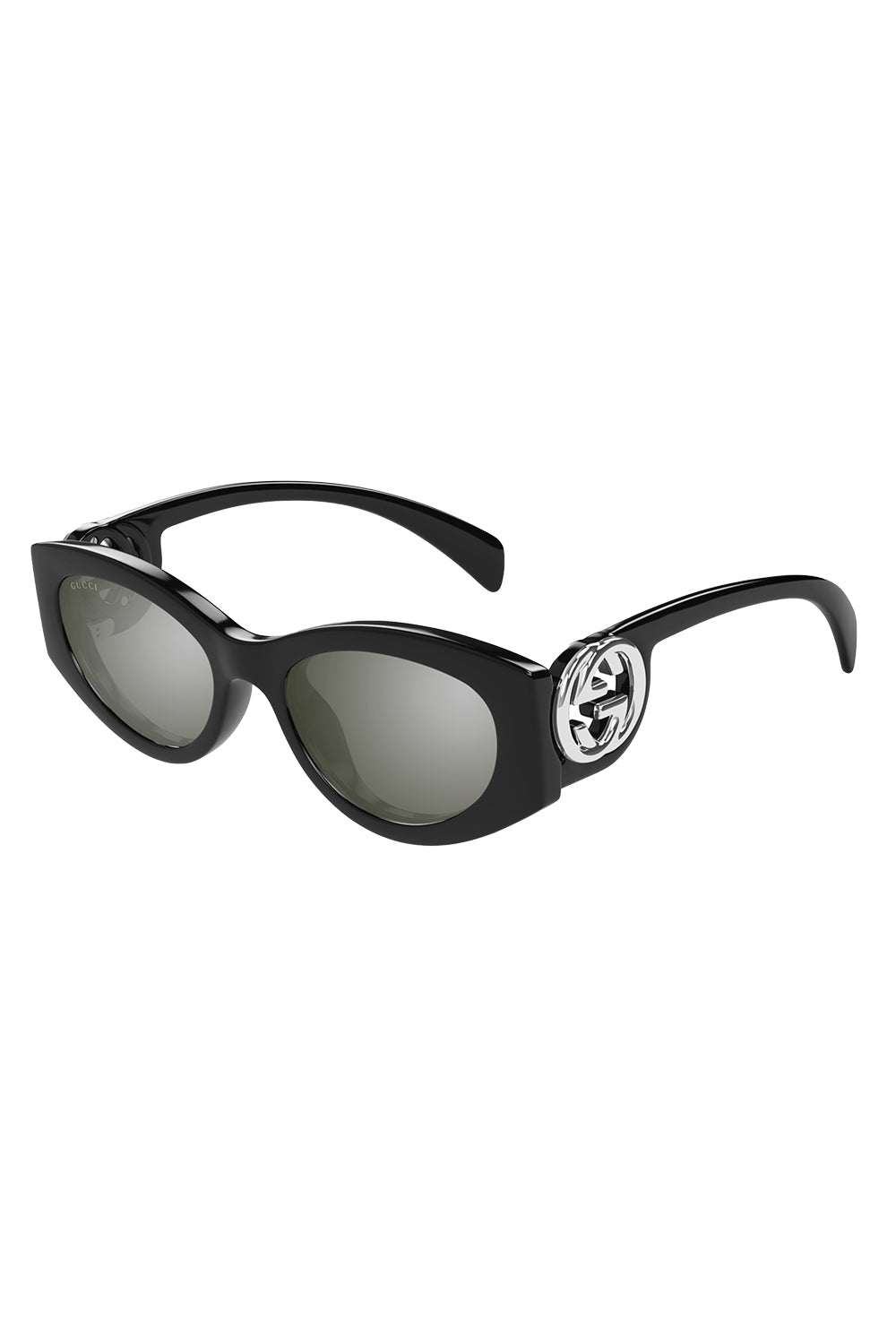 Rounded Rectangle Sunglasses-BLACK/BLACK/GREY-ACCESSORIESUNGLASSES-GUCCI