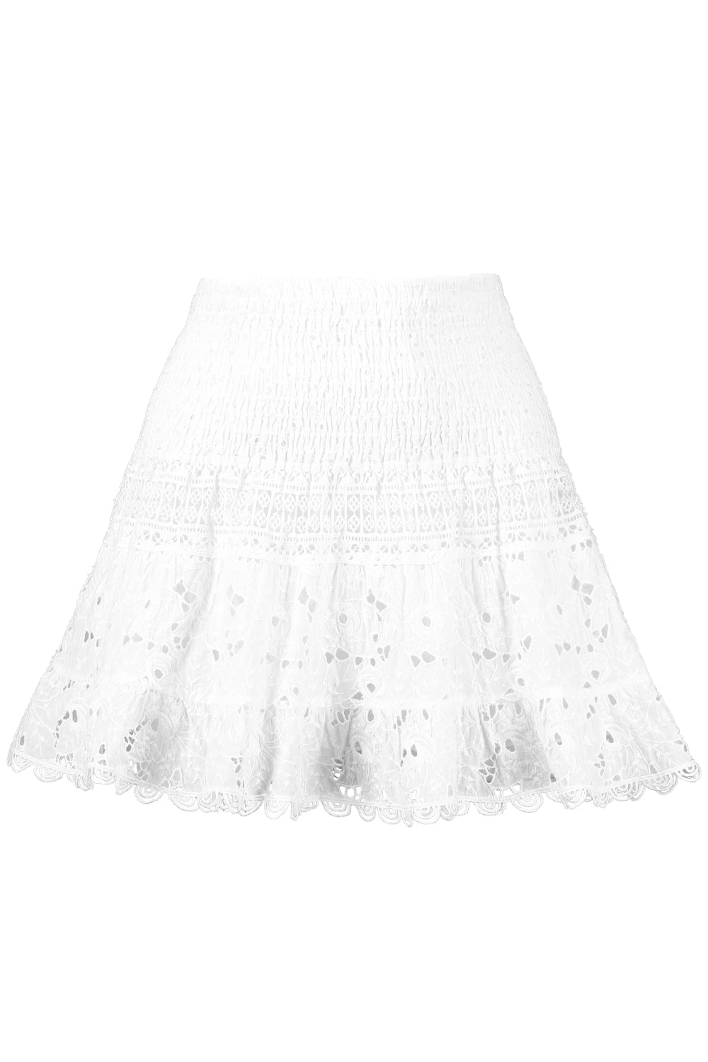 Alento Skirt - White-WHITE-XS-CLOTHINGSKIRTMINI-TEMPTATION POSITANO