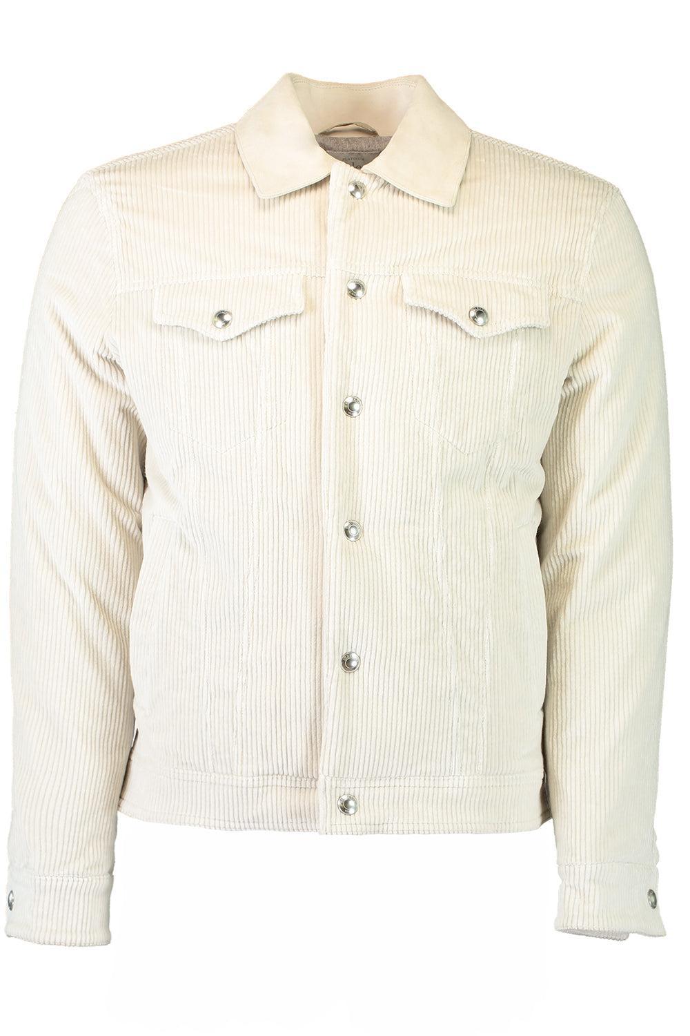 Flap Pocket Trucker Jacket-IVORY-48-MENSCLOTHINGJACKET-ELEVENTY