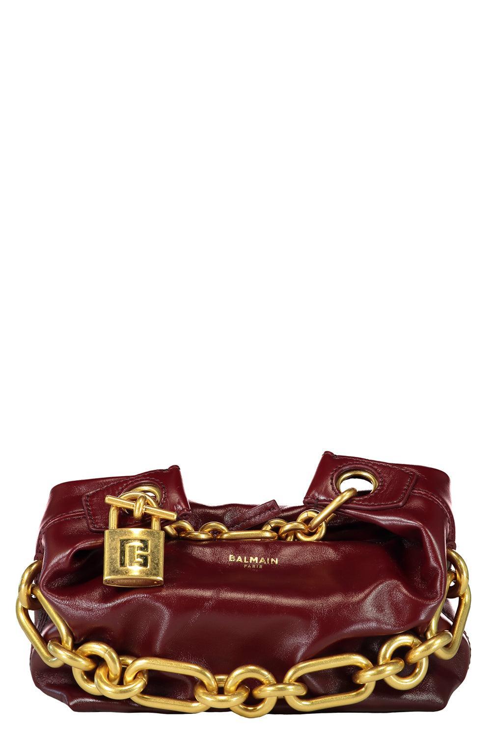 Mini Sync Bag - Aubergine-AUBERGNE-HANDBAGTOP HANDLE-BALMAIN