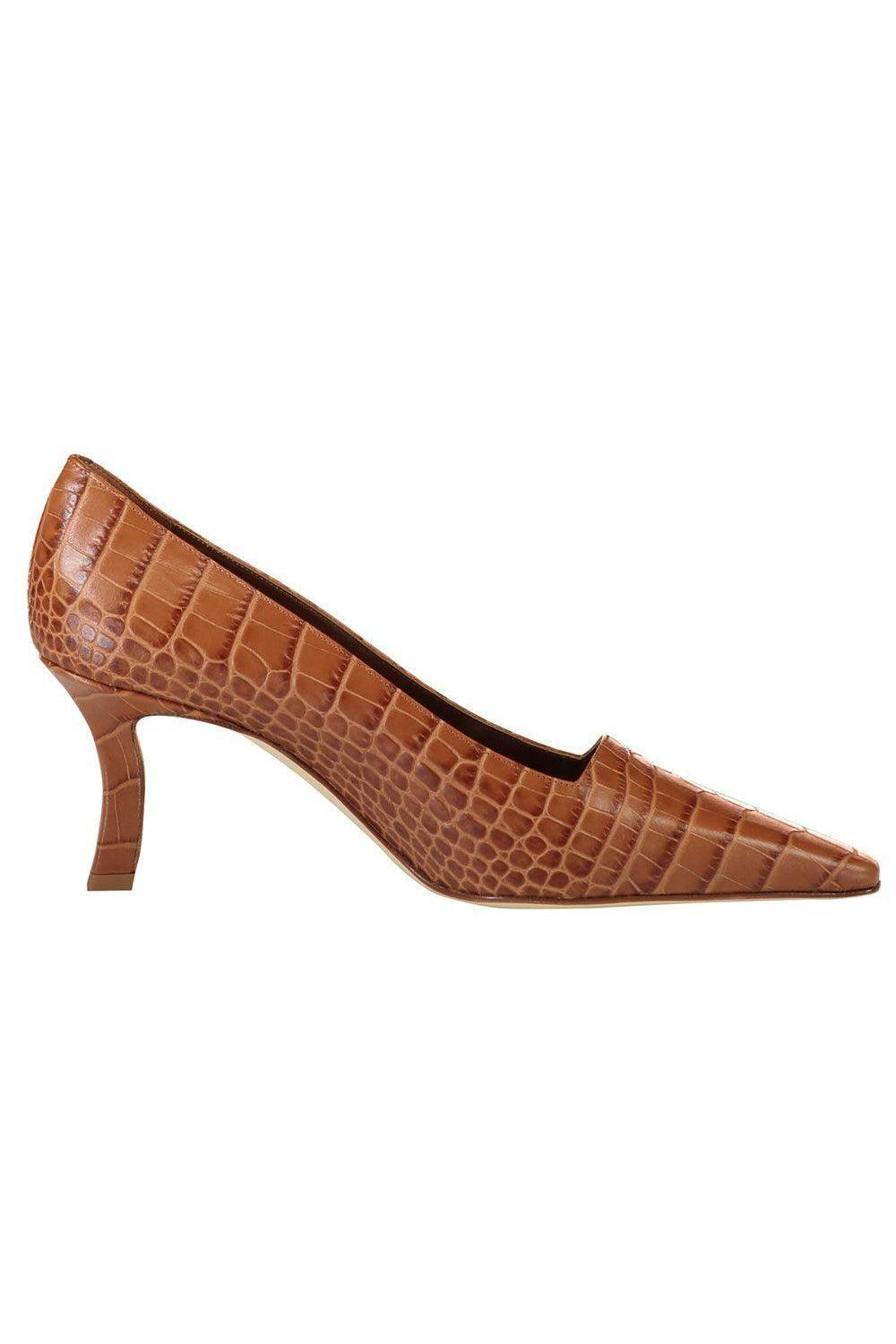 Morailo Pump - Medium Brown Croc-MBROWN-37-SHOEPUMP-MANOLO BLAHNIK