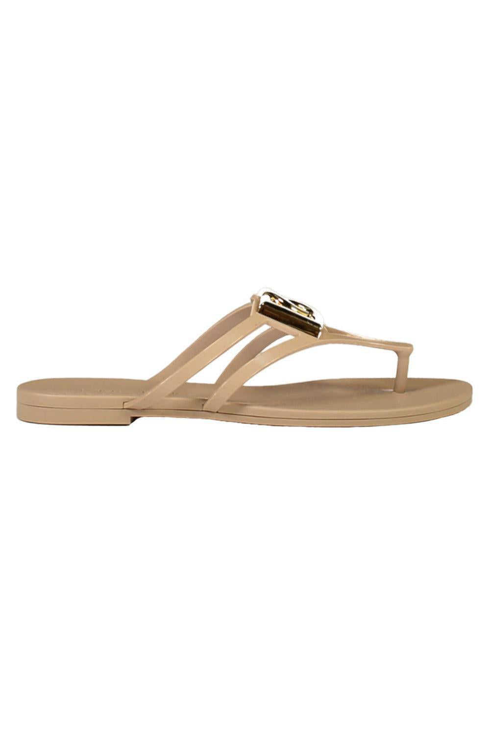 Rubber Thong Sandal - Powder Gold-CREAM-36-SHOESANDAL-DOLCE & GABBANA
