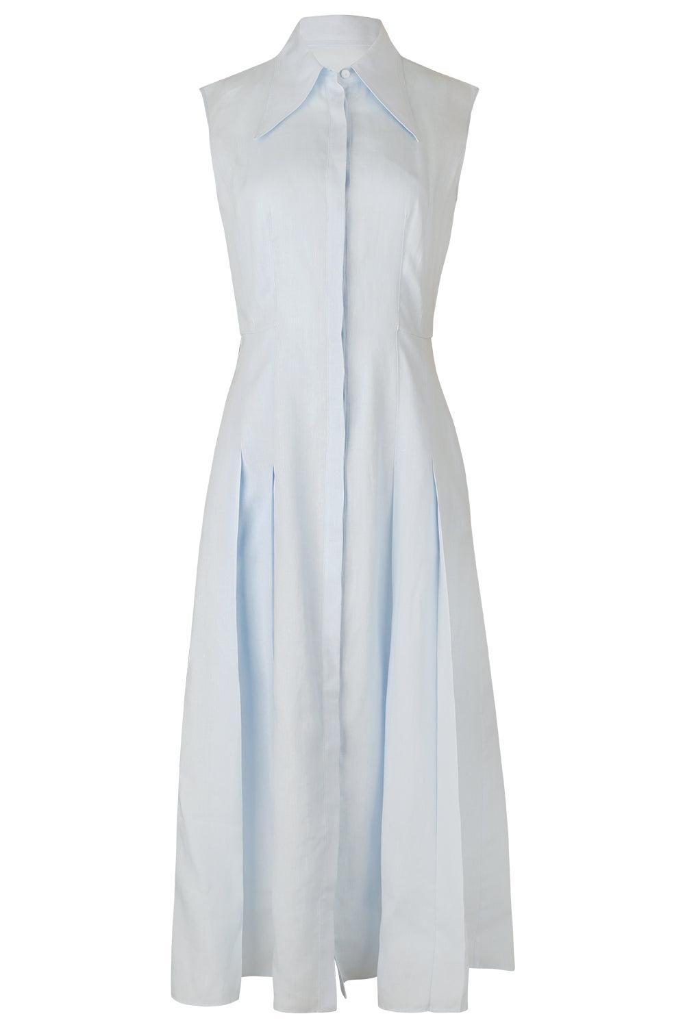 Durand Dress-LIGHT BLUE-38-CLOTHINGDRESSCASUAL-GABRIELA HEARST