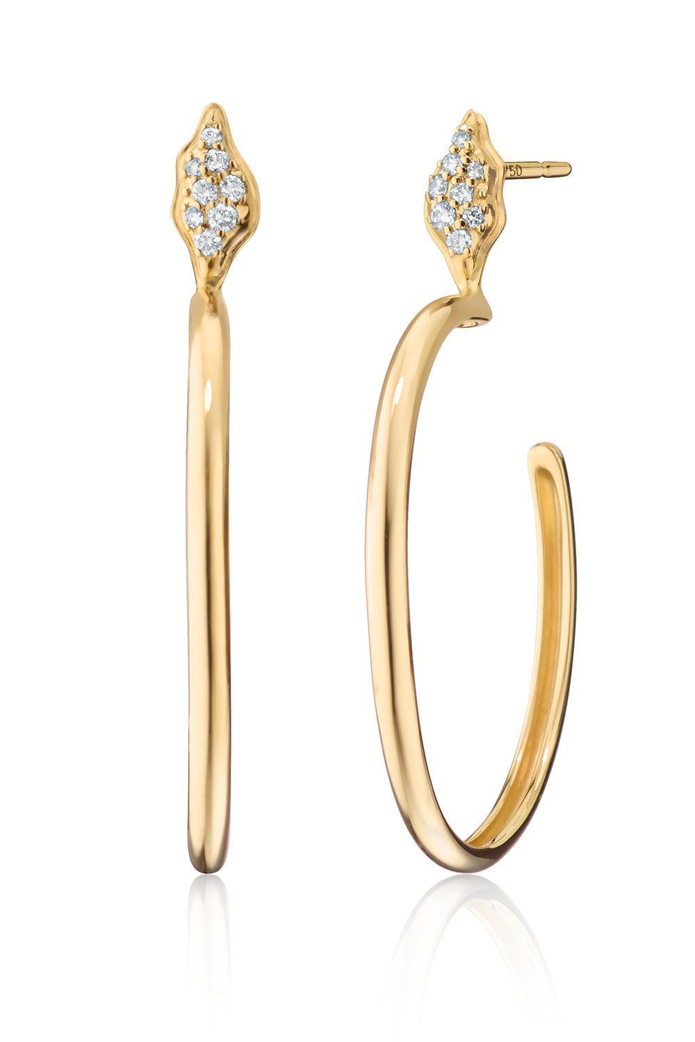“Wings of Mercury” Hoop Earrings-YELLOW GOLD-JEWELRYFINE JEWELEARRING-MONICA RICH KOSANN