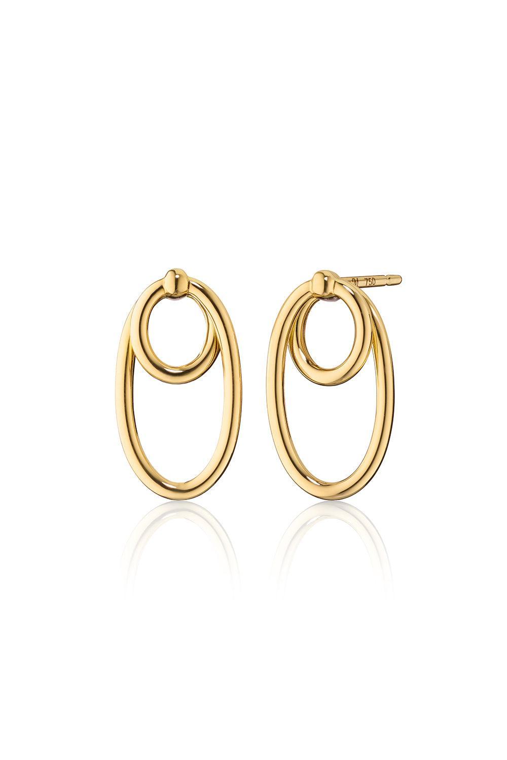 Double Oval Infinity Earrings-YELLOW GOLD-JEWELRYFINE JEWELEARRING-MONICA RICH KOSANN