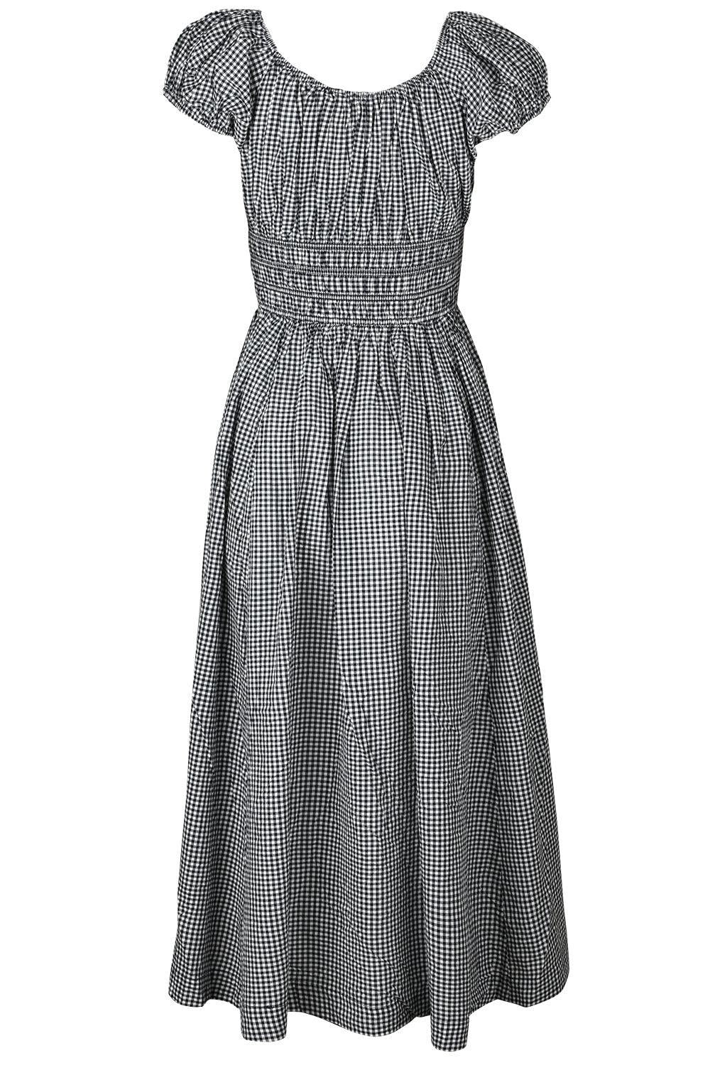 Quinley Midi Dress-NVGINGHM-XS-CLOTHINGDRESSCASUAL-DOEN