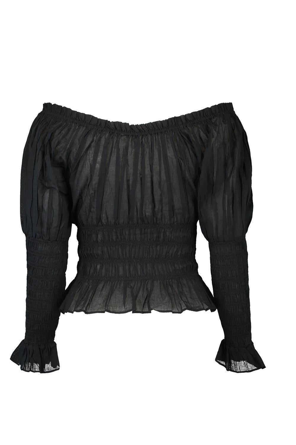 Baptisia Blouse-BLACK-XS-CLOTHINGTOPBLOUSE-DOEN