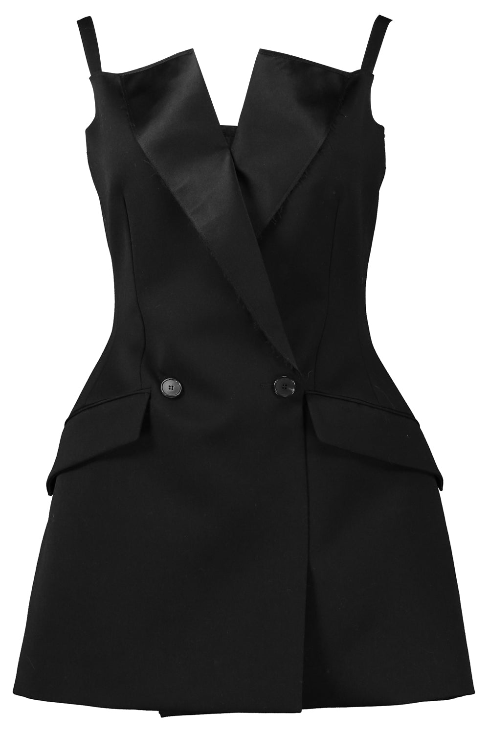 Sleeveless Tailoring Dress-BLACK-36-CLOTHINGDRESSCASUAL-GIVENCHY