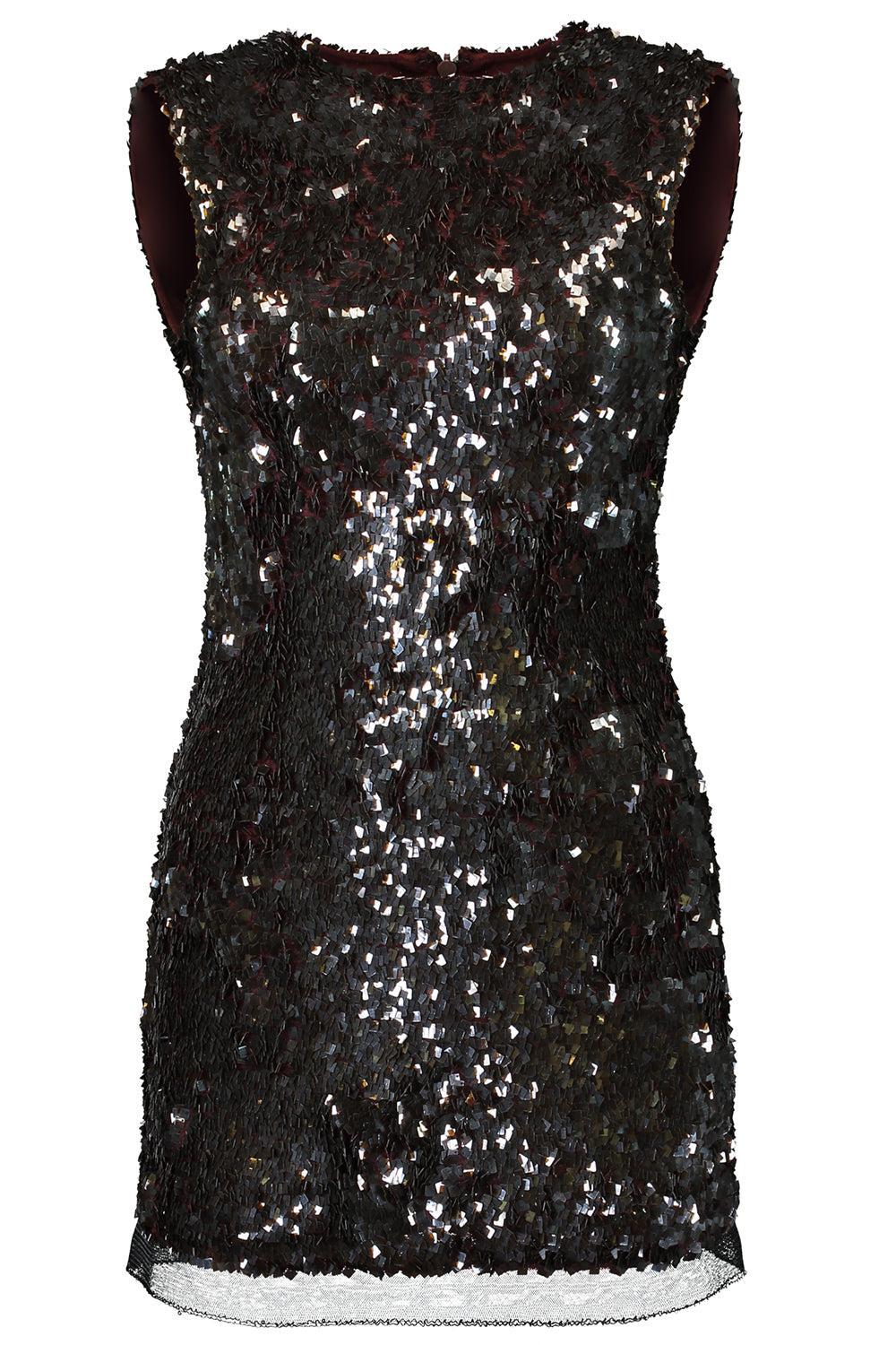 Kaia Mini Dress - Chocolate-CHOCOLATE-4-CLOTHINGDRESSCOCKTAIL-RACHEL GILBERT