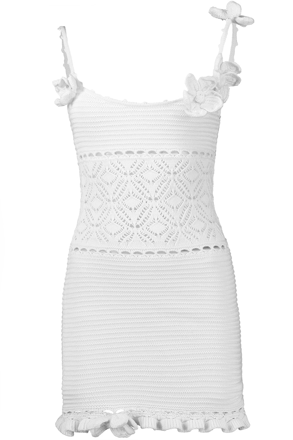 Orleane Mini Dress-WHITE-XS-CLOTHINGDRESSCASUAL-RETROFETE