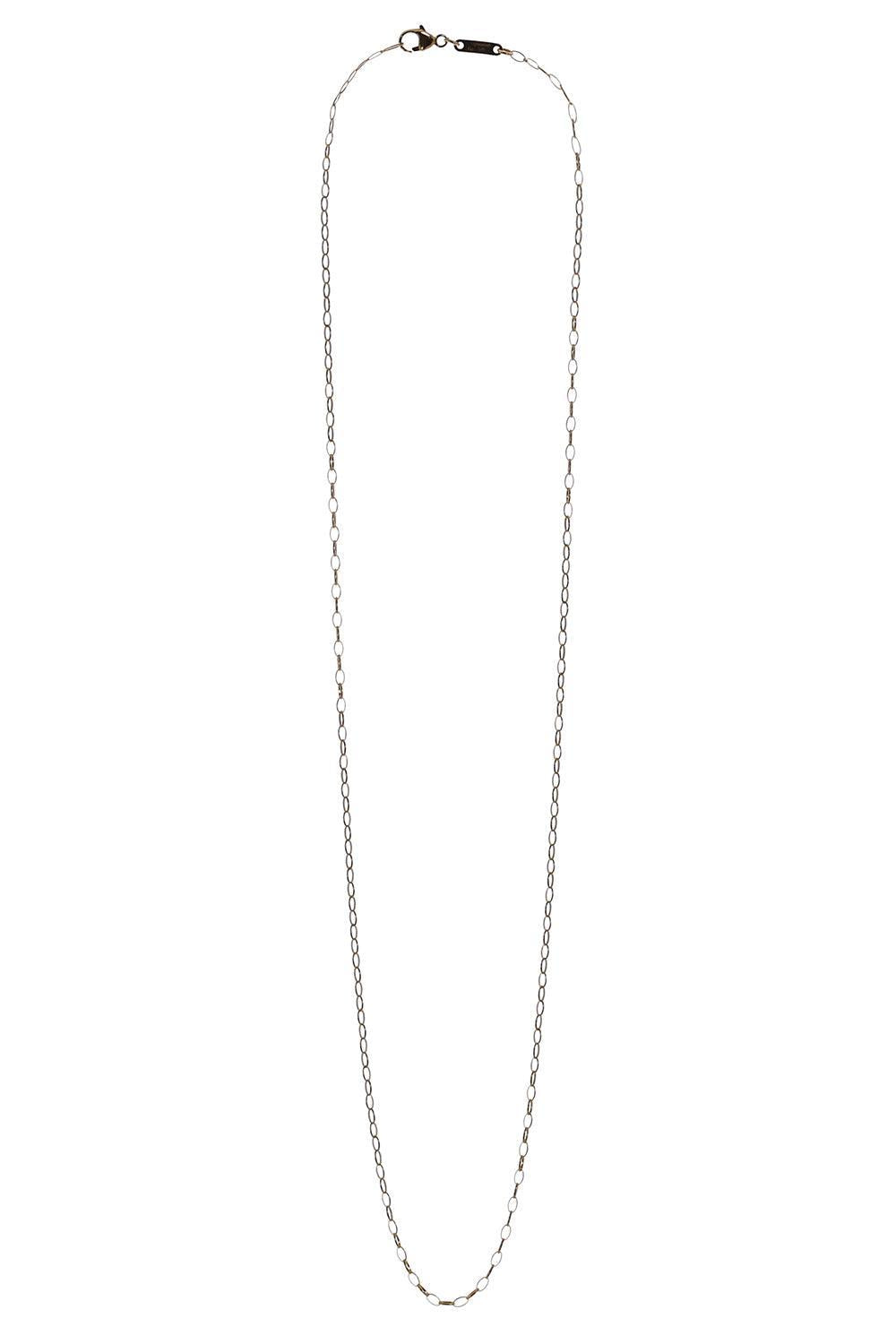 Thin Oval Link Chain Necklace-YELLOW GOLD-17-JEWELRYFINE JEWELNECKLACE O-MONICA RICH KOSANN