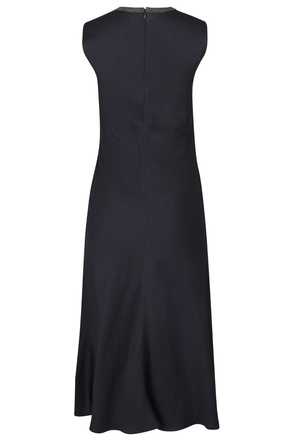 Fluid Linn Dress - Abisso-BLUE-XS-CLOTHINGDRESSCASUAL-BRUNELLO CUCINELLI