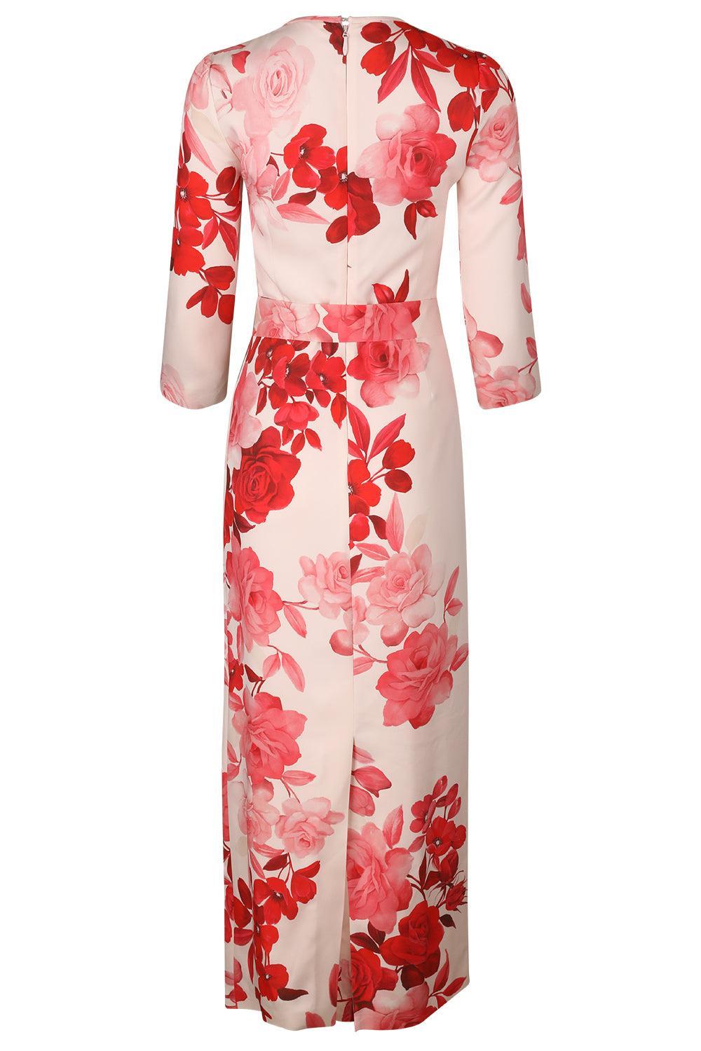 Bracelet Sleeve Sheath Dress-PWDPNKML-2-CLOTHINGDRESSCOCKTAIL-MONIQUE LHUILLIER