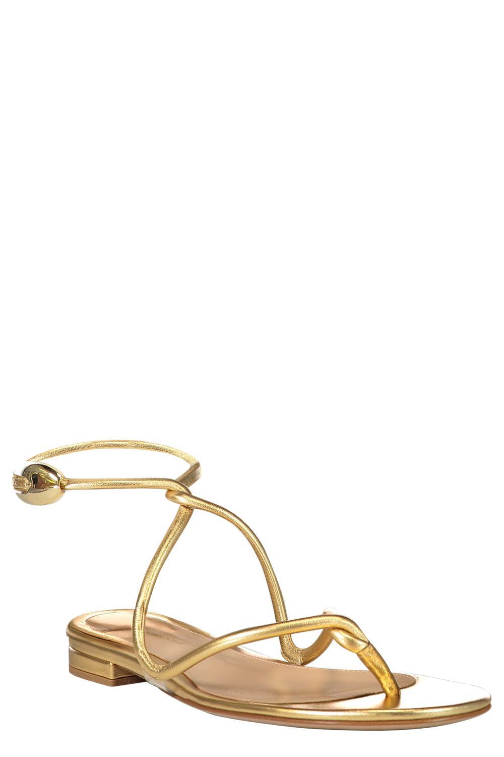 Black Mamba Flat-GOLD-36-SHOEFLAT SHOE-GIANVITO ROSSI