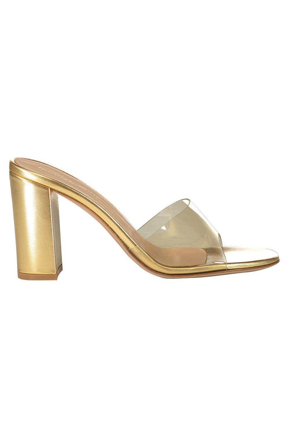  Glass Pump 85-GOLD-36.5-SHOEPUMP-GIANVITO ROSSI 