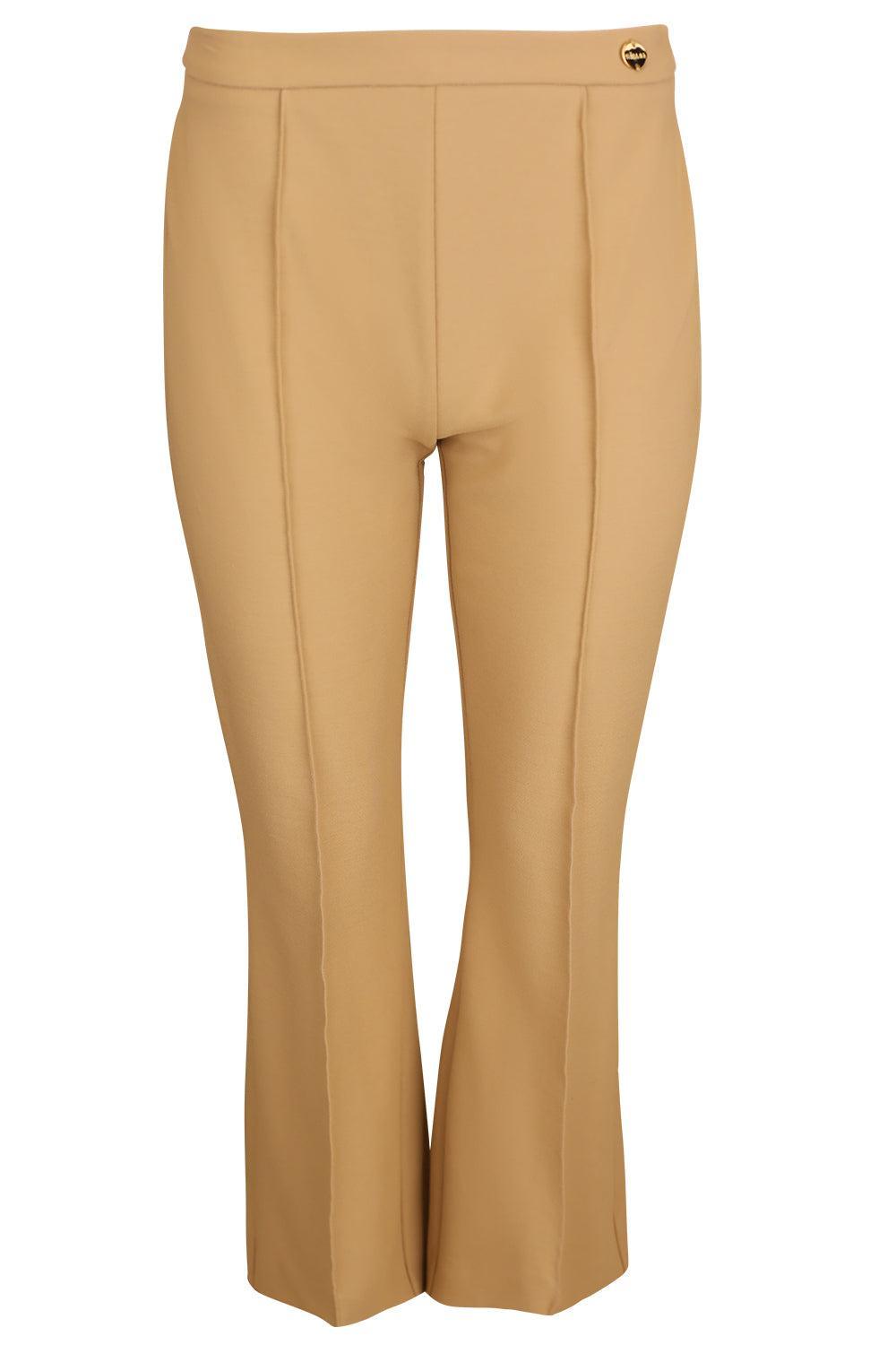 Lola Pant - Camel-BROWN-38-CLOTHINGPANTWIDE LEG-CALLAS MILANO