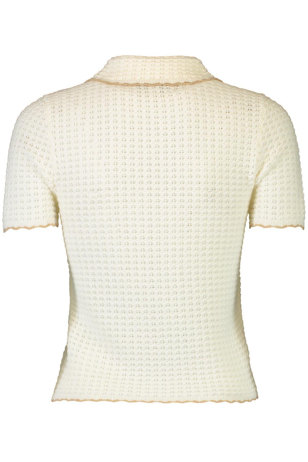 Melody Polo - Ivory Taupe-CREAM-XS-CLOTHINGTOPKNITS-CARA CARA