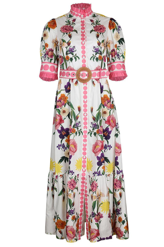 Marni Dress - Botanica Placement-FLORAL-2-CLOTHINGDRESSCASUAL-BORGO DE NOR