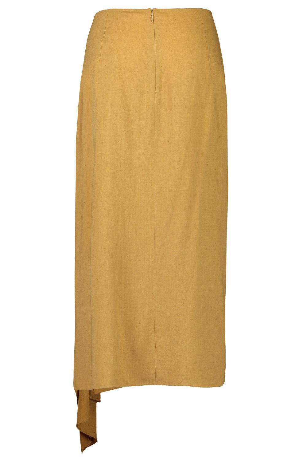 Cascade Skirt - Cashew-BROWN-0-CLOTHINGSKIRTMIDI-MICHAEL KORS COLLECTION