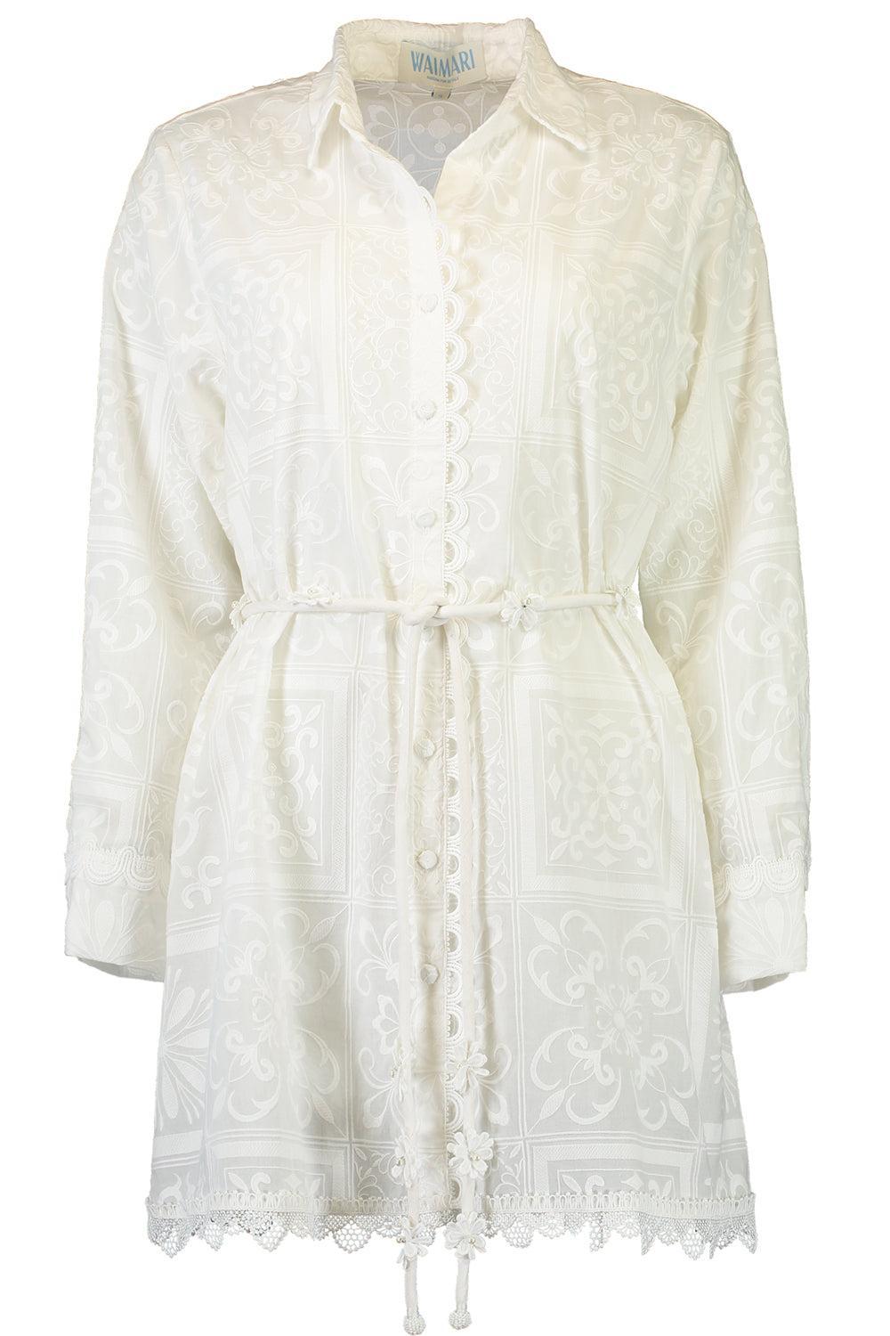 Alloria Mini Dress-WHITE-XS-CLOTHINGDRESSCASUAL-WAIMARI