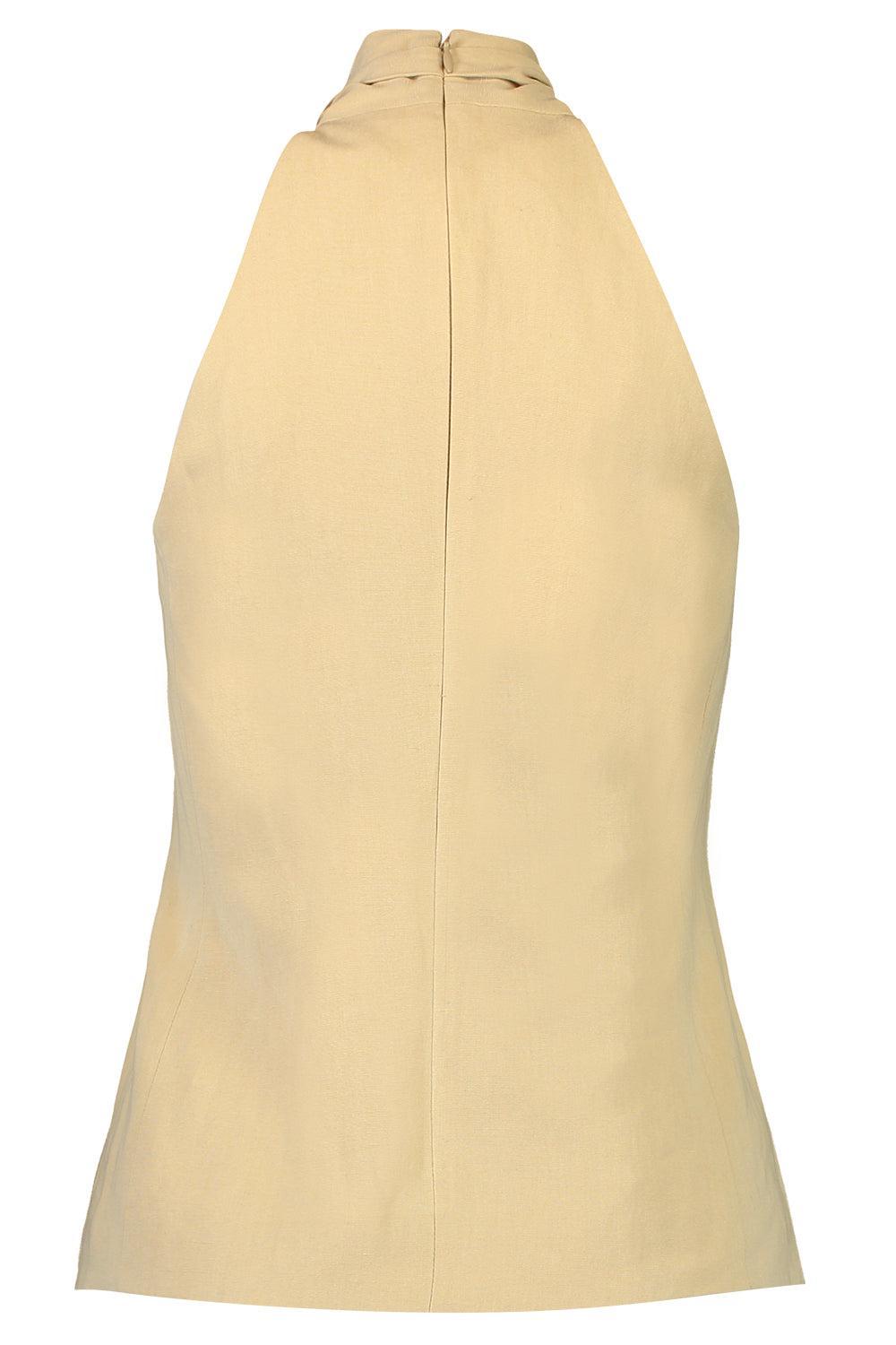 Pacey Top-BROWN-2-CLOTHINGTOPBLOUSE-VERONICA BEARD