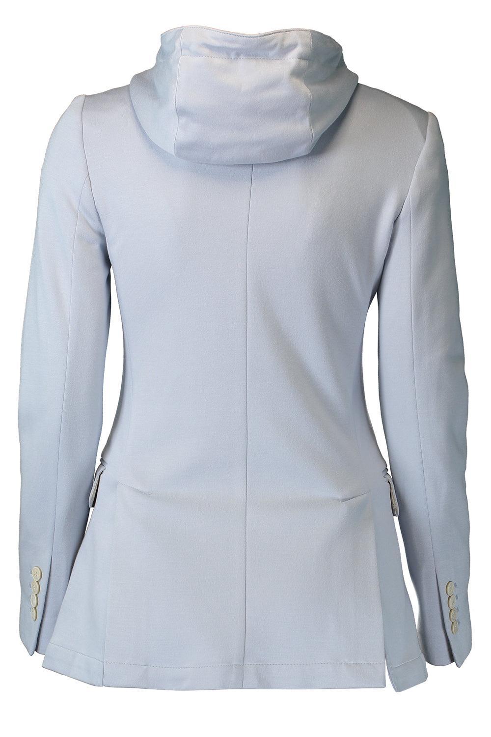 Single Breasted Blazer with Bib-BLUE-36-CLOTHINGJACKETBLAZERS-ELEVENTY