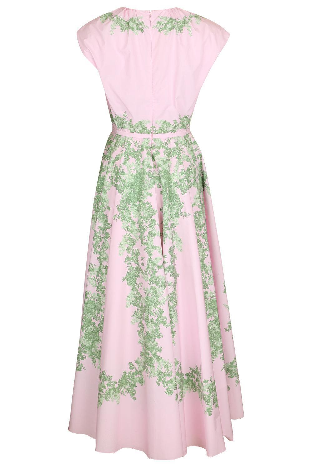 Floral Cap Sleeve Garland Dress-MULTI-40-CLOTHINGDRESSCASUAL-GIAMBATTISTA VALLI