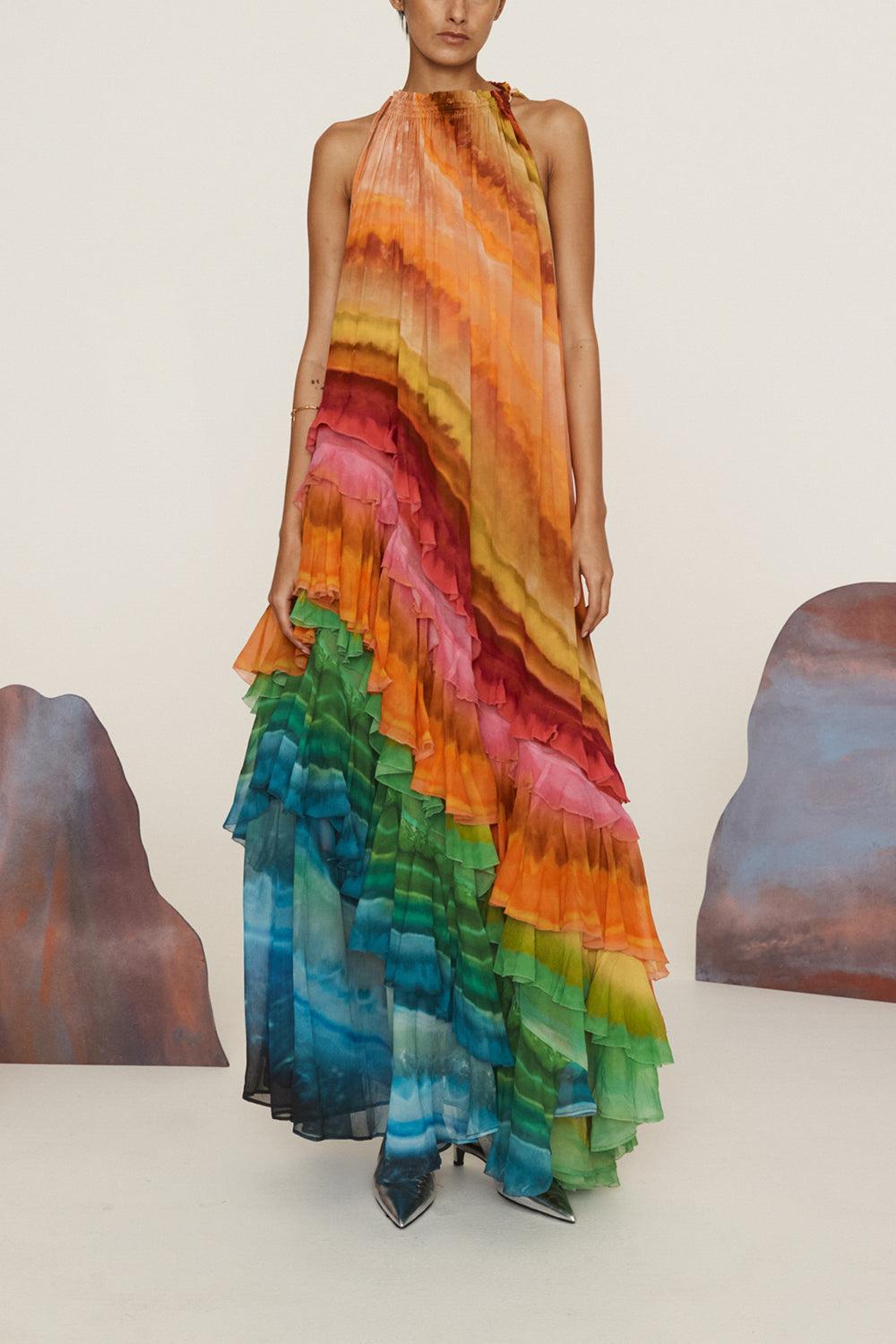 Iris Ruffle Gown-MULTI-0-CLOTHINGDRESSCASUAL-ALEMAIS