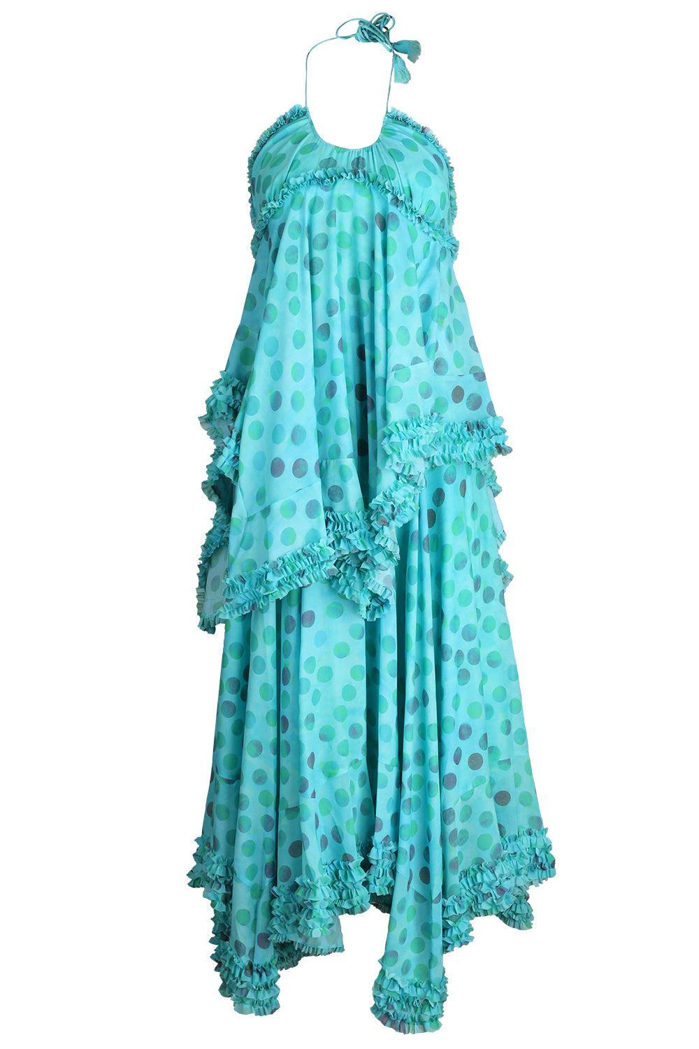 Sidi Dress - Topaz Dot-POLKADOT-XS-CLOTHINGDRESSCOCKTAIL-ALEXIS