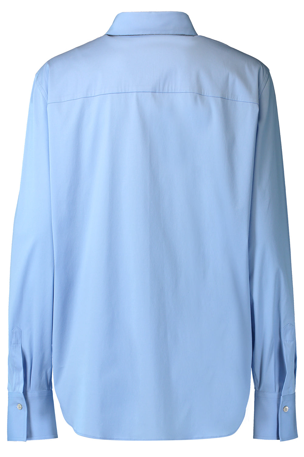 Stretch Monili Collar Shirt-WHITE-XS-CLOTHINGTOPBLOUSE-BRUNELLO CUCINELLI