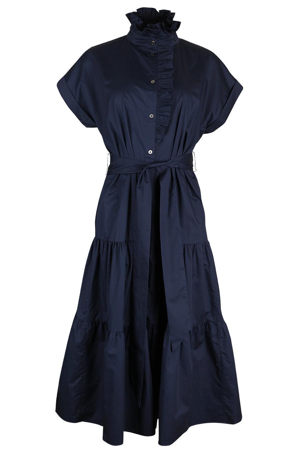 Jonah Midi Dress - Navy-BLUE-XS-CLOTHINGDRESSCASUAL-CHRISTY LYNN