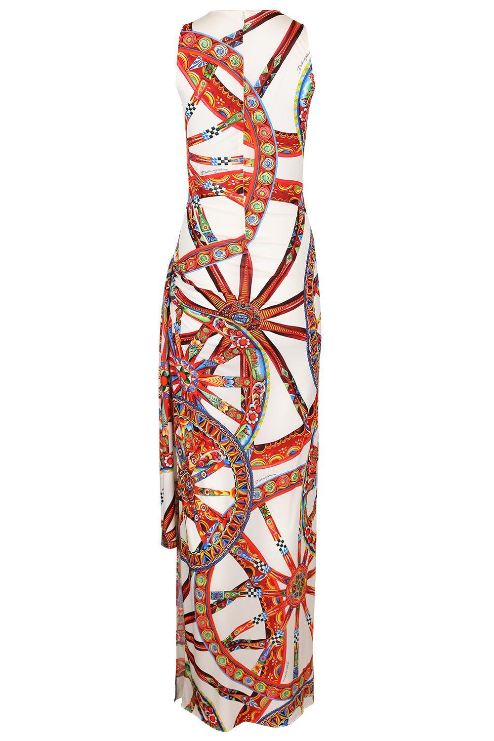 Demi Couture Wheel Print Dress-NOVELTY-42-CLOTHINGDRESSCASUAL-DOLCE & GABBANA