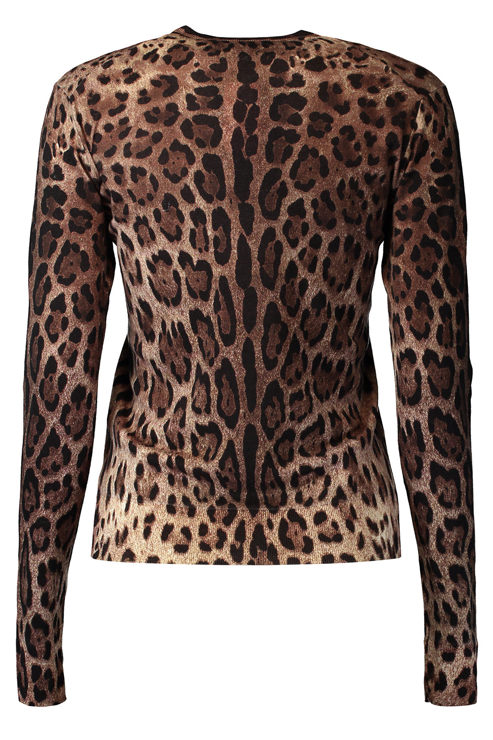 Knit Cardigan - Leo Print-ANIMAL-40-CLOTHINGTOPCARDIGAN-DOLCE & GABBANA