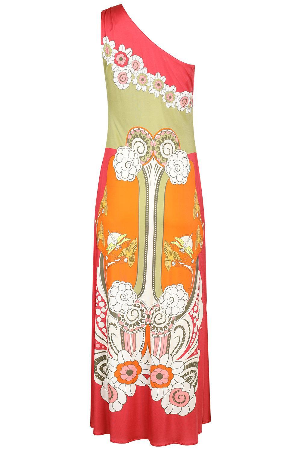 Clingy Swing Dress - Ambrosia Placée-FLORAL-XS-CLOTHINGDRESSCASUAL-LA DOUBLEJ
